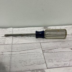 Craftsman 41294 Phillips P1 Screwdriver Clear Blue Handle Made in USA Vintage